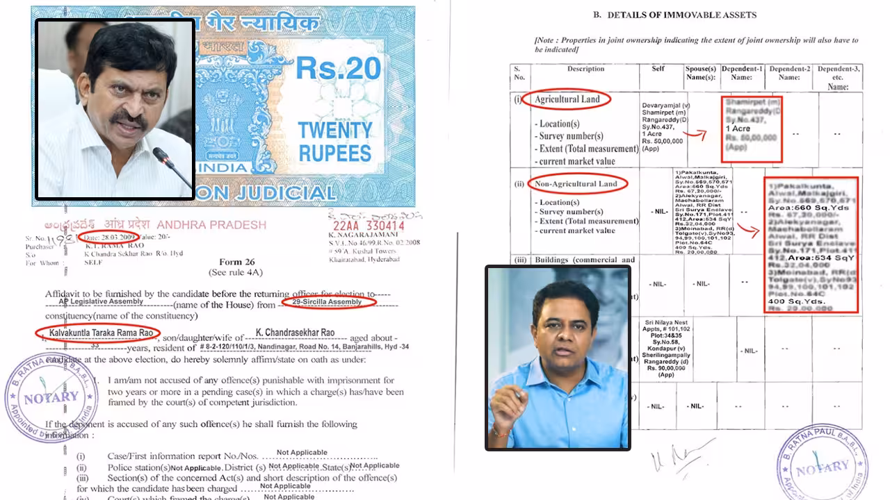 Minister Ponguleti | కేటీఆర్ భూసామ్రాజ్యంపై మంత్రి పొంగులేటి శ్రీనివాస్రెడ్డి ఫైర్