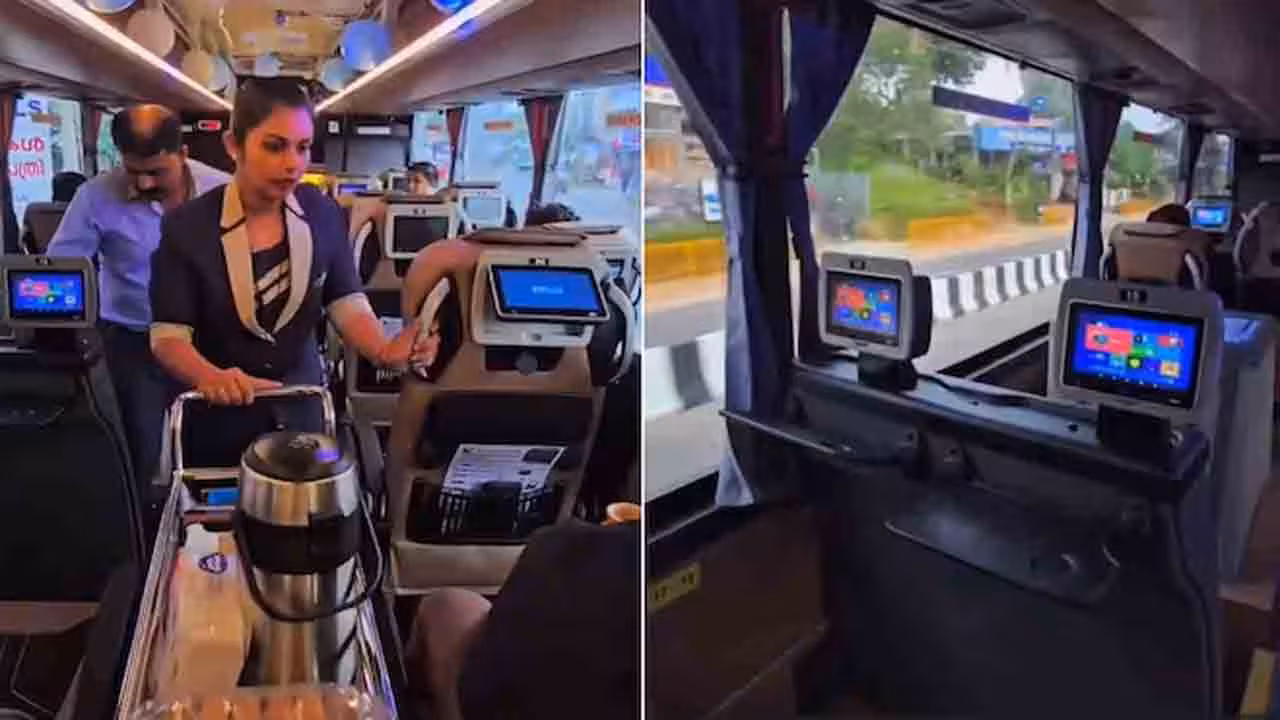 KSRTC | ఎయిర్ హోస్టెస్, ఫ్రీ వైఫై.. విమానాన్ని తలపించే ఆర్టీసీ బస్సు.. ఎక్కడో తెలుసా..?