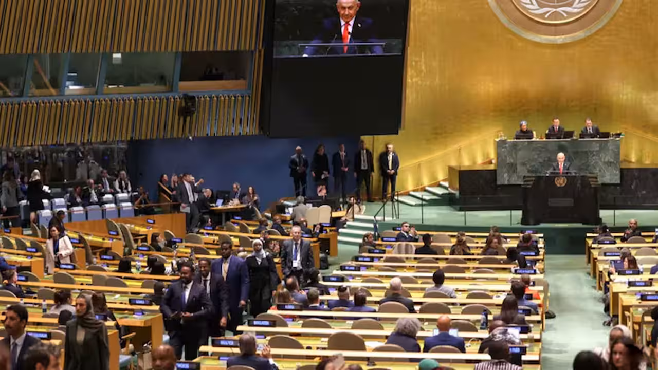 Benjamin Netanyahu | ఐక్యరాజ్యసమితిలో నెతన్యాహు ప్రసంగం.. 90 శాతం సీట్లు ఖాళీ