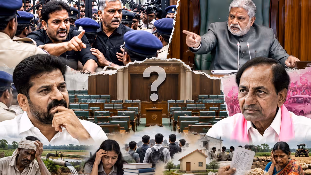 అసెంబ్లీ గేటు నుంచి ఎర్రవల్లి వరకు.. అసెంబ్లీ ఎజెండా ఎలా మారిపోయింది? ప్రజా సమస్యలు కాదు.. నేతల భావోద్వేగాలకే ప్రాధాన్యం!