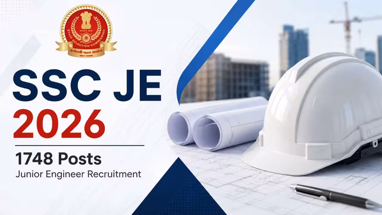 SSC JE Recruitment | కేంద్ర ప్రభుత్వ శాఖల్లో జూనియర్ ఇంజినీర్ ఉద్యోగాలు.. 1748 పోస్టులతో SSC JE నోటిఫికేషన్