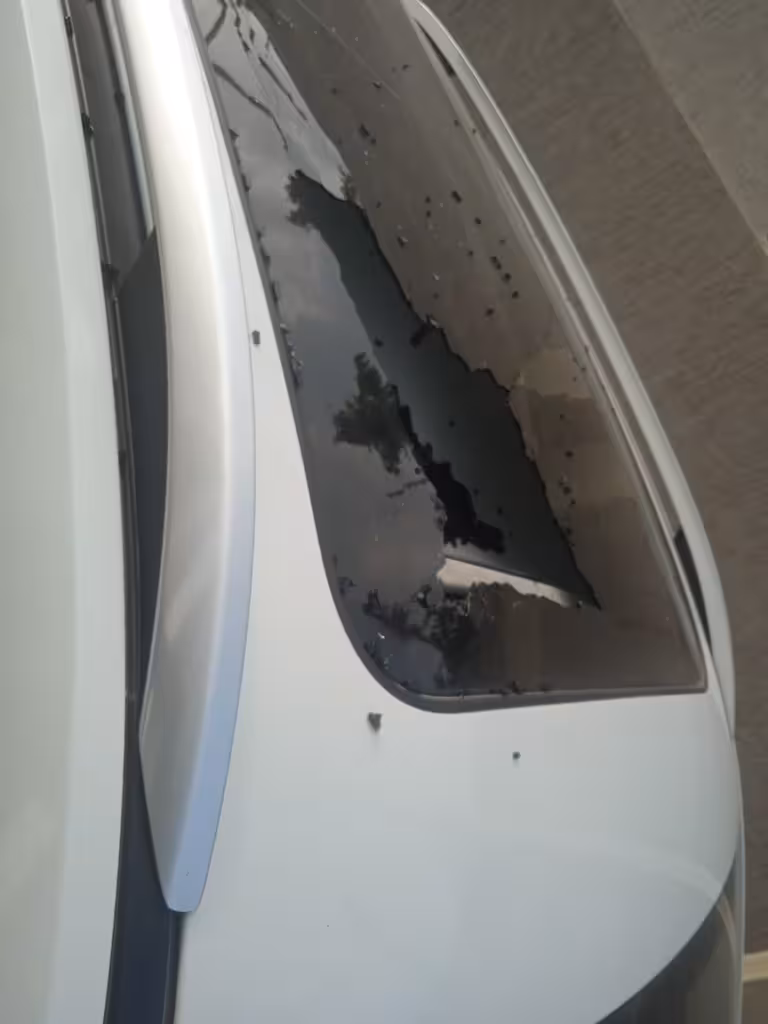 Candeur Lakescape Negligence Huge Rock Falls on Car in Kondapur 