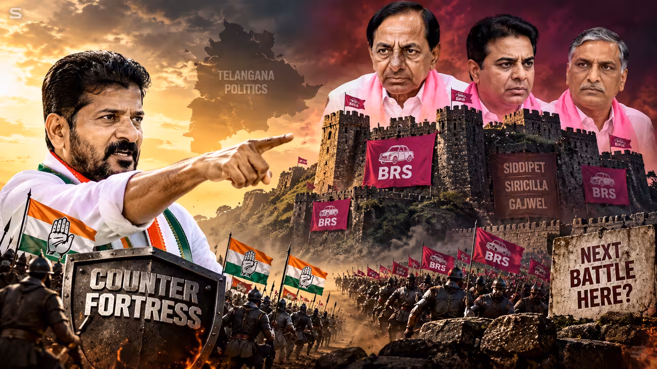 ఆపరేషన్ ‘కౌంటర్ ఫోర్ట్రెస్’: కేసీఆర్ పాత వ్యూహాన్నే రివర్స్ చేస్తున్నారా రేవంత్?