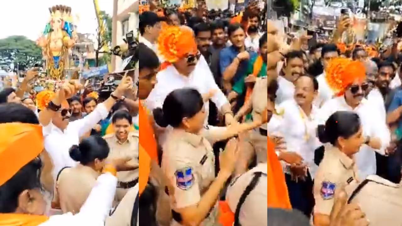 Danam Nagender | ఖైరతాబాద్ మహాగణపతి ఎదుట దానం నాగేందర్ డ్యాన్స్..