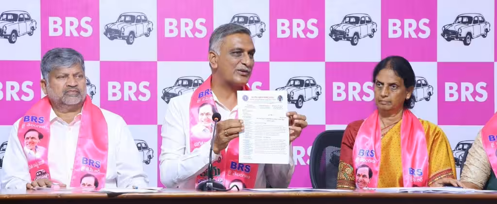 Not Nature's Drought and It's Congress Failure Harish Rao Slams Revanth Govt