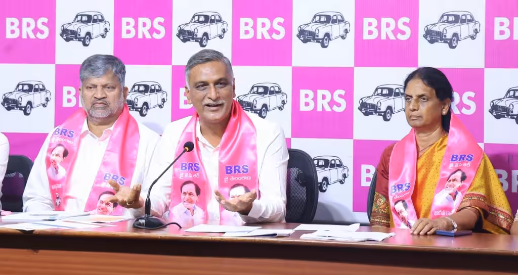Not Nature's Drought and It's Congress Failure Harish Rao Slams Revanth Govt