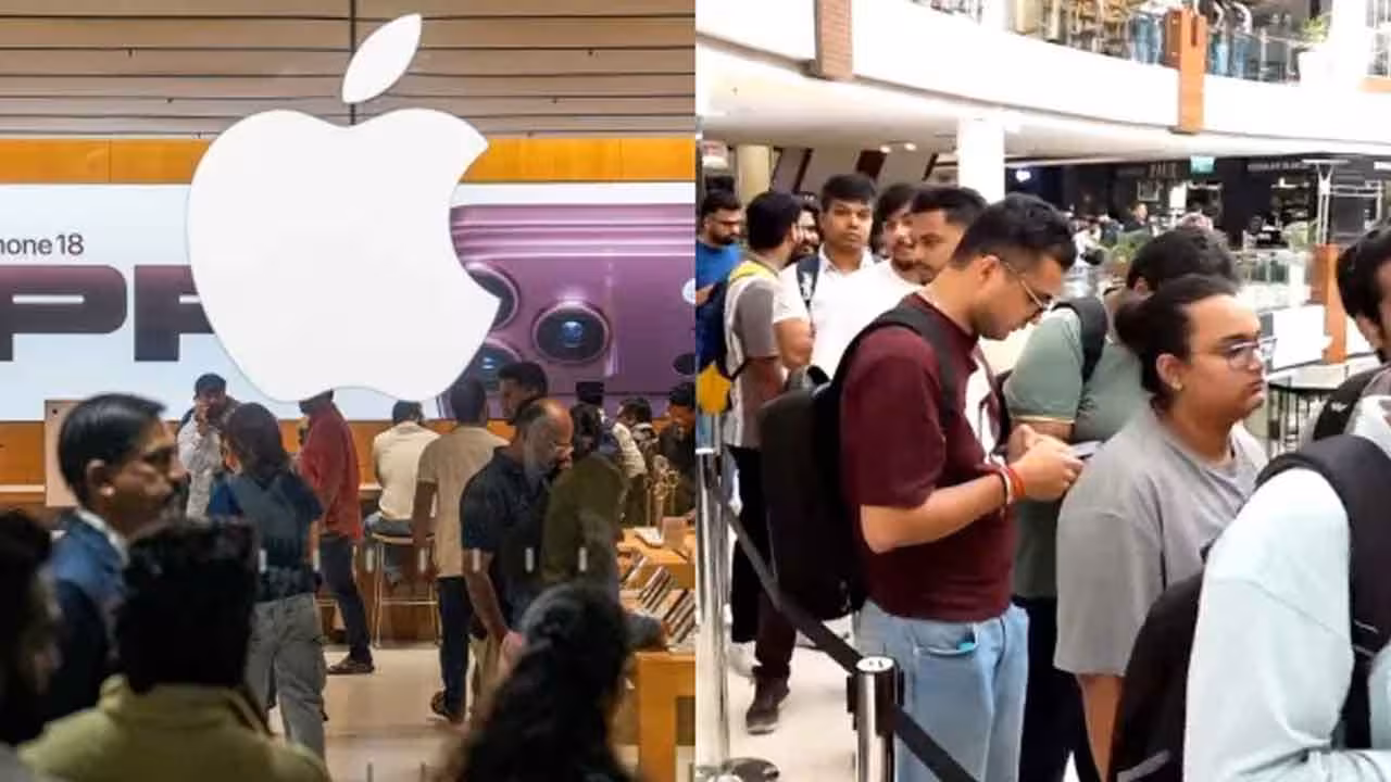 iPhone 18 Pro | ఐఫోన్ 18 ఫోన్ల కోసం భారత్లో భారీ క్రేజ్.. ఢిల్లీలో యాపిల్ ప్రేమికుల బారులు..