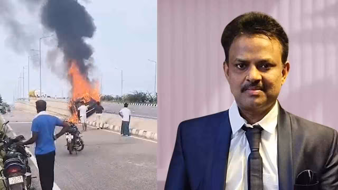 Volvo Car | సూర్యాపేటలో వోల్వో కారులో మంటలు.. వైద్యుడు సజీవదహనం