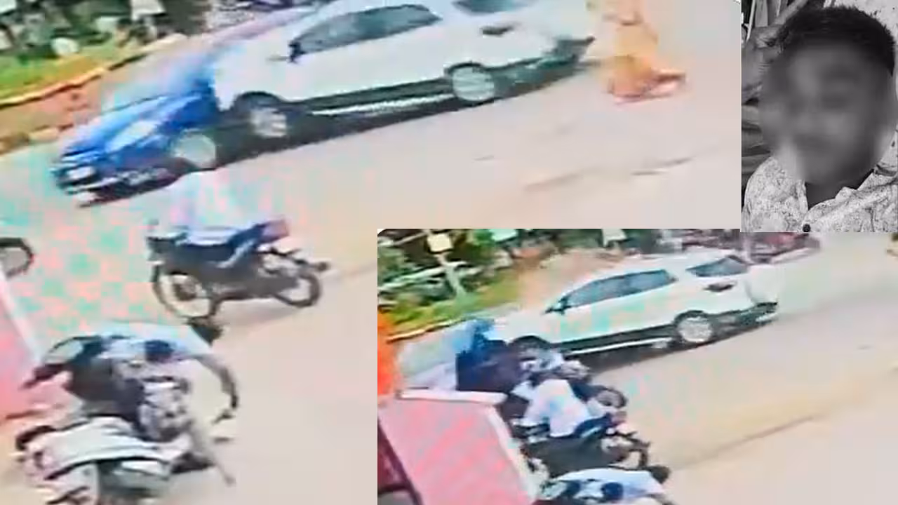 Kamareddy | రెండు కార్ల మధ్య ఇరుక్కుపోయిన స్కూటర్.. 9వ తరగతి విద్యార్థి మృతి
