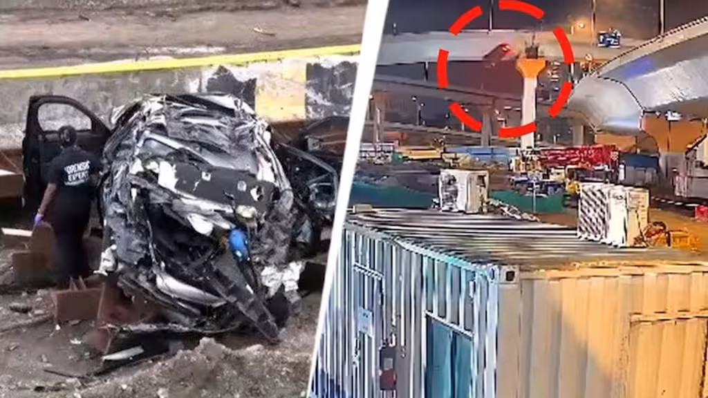 Speeding BMW Flies Off Mumbai Coastal Road Bridge Flips Mid-Air 3 Dead