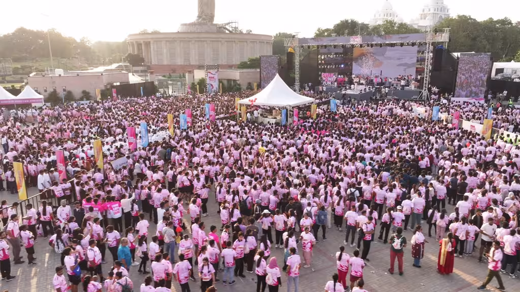 Pink Power Run 3.0 35,000 Join Massive Breast Cancer Awareness Marathon in Hyderabad