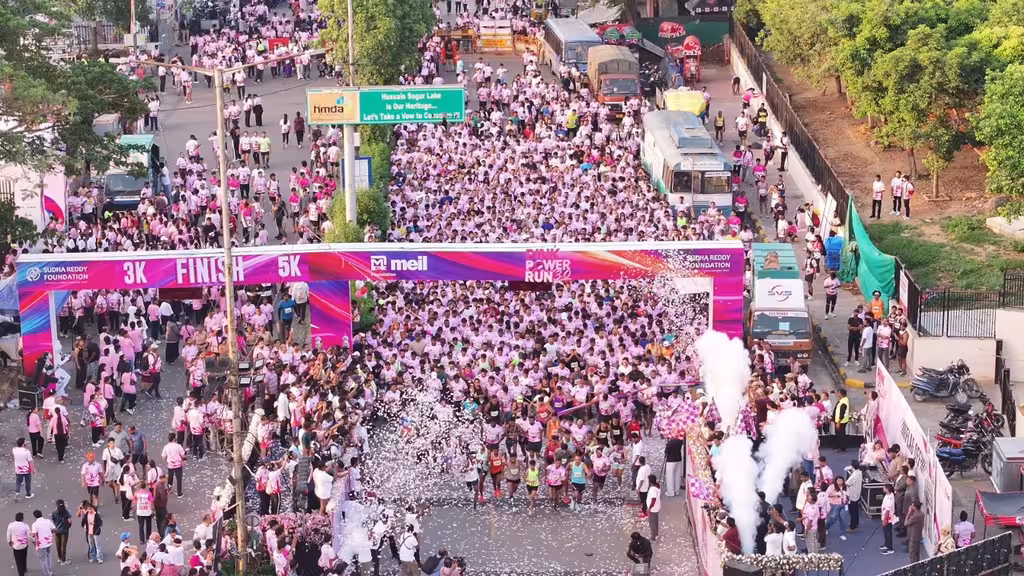 Pink Power Run 3.0 35,000 Join Massive Breast Cancer Awareness Marathon in Hyderabad