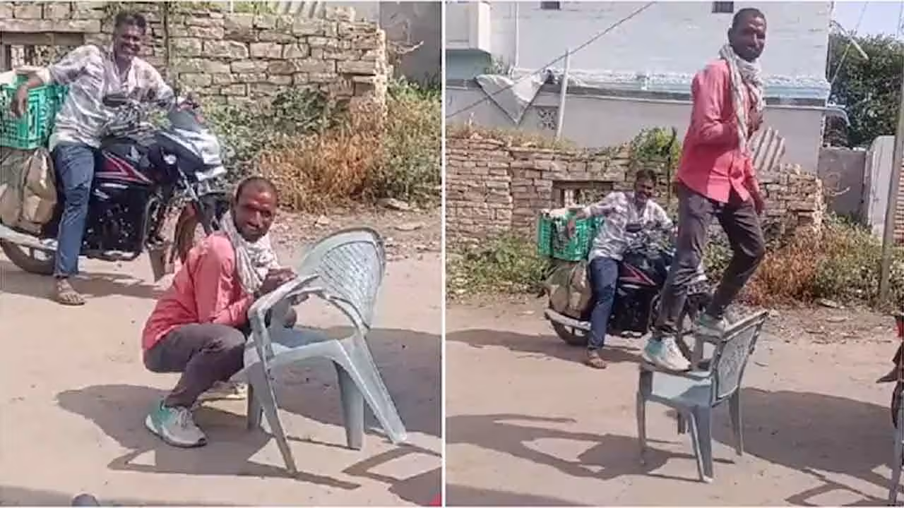 Plastic Chair | కుర్చీలందరూ ఈ ప్లాస్టిక్ కుర్చీ వేరయా..! వైరల్ వీడియో