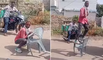 Plastic Chair | కుర్చీలందరూ ఈ ప్లాస్టిక్ కుర్చీ వేరయా..! వైరల్ వీడియో