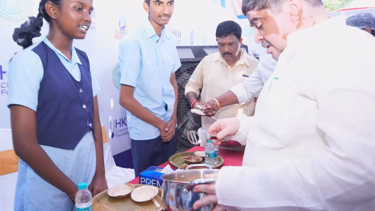 Massive Centralized Kitchen Inaugurated in Karimnagar for Student Breakfast