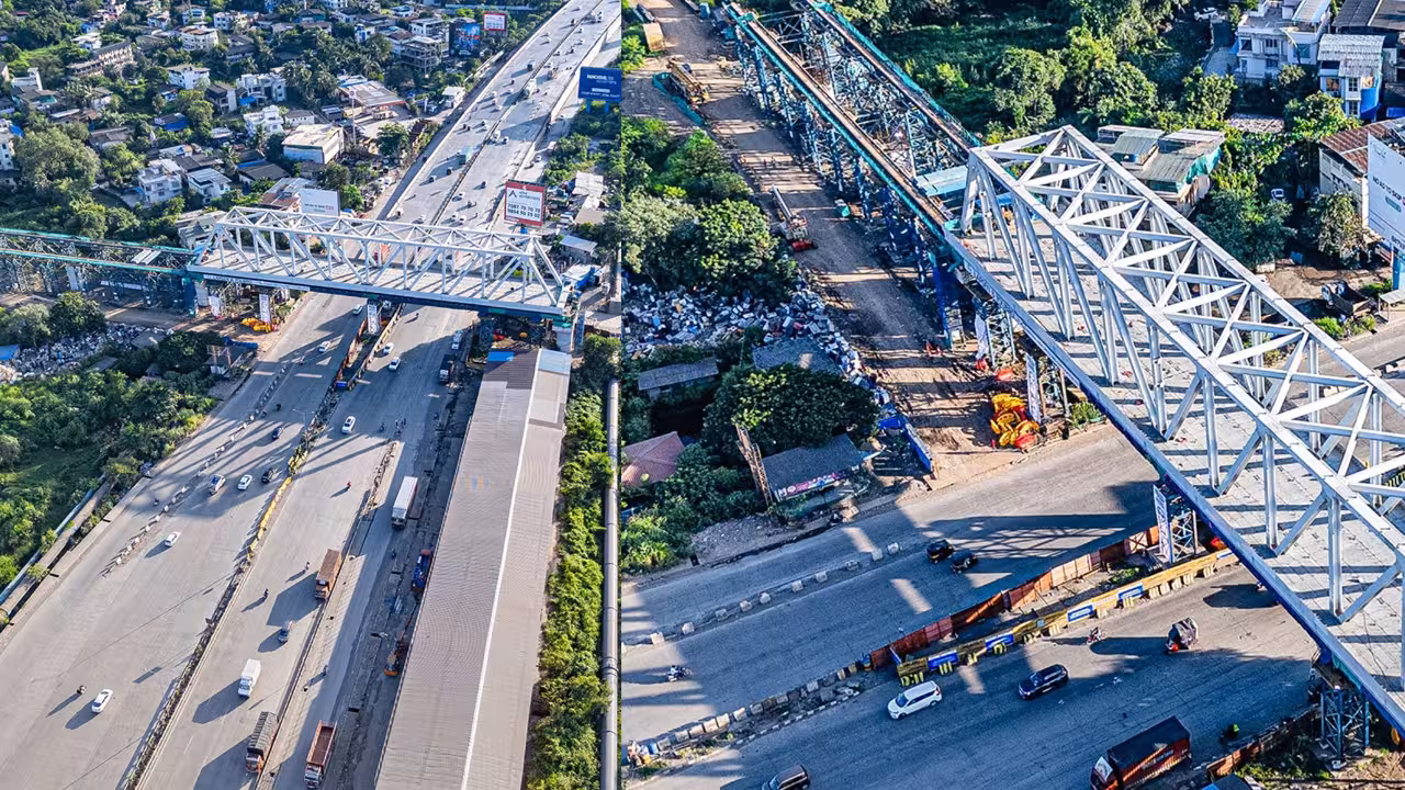 Bullet Train Steel Bridge Maharashtra | బుల్లెట్ ట్రైన్ ప్రాజెక్ట్లో చారిత్రక ఘట్టం: మహారాష్ట్రలో తొలి స్టీల్ బ్రిడ్జ్.. 1300 కి.మీ ప్రయాణించి వచ్చిన భారీ వంతెన