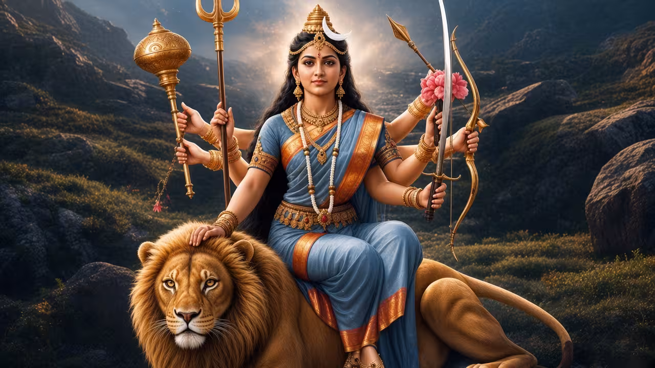 Chandraghanta | శాంతికి ప్రతీక.. ధైర్యానికి స్ఫూర్తి..! చంద్రఘంట అలంకారంలో దుర్గమ్మ విశ్వరూప తత్త్వం