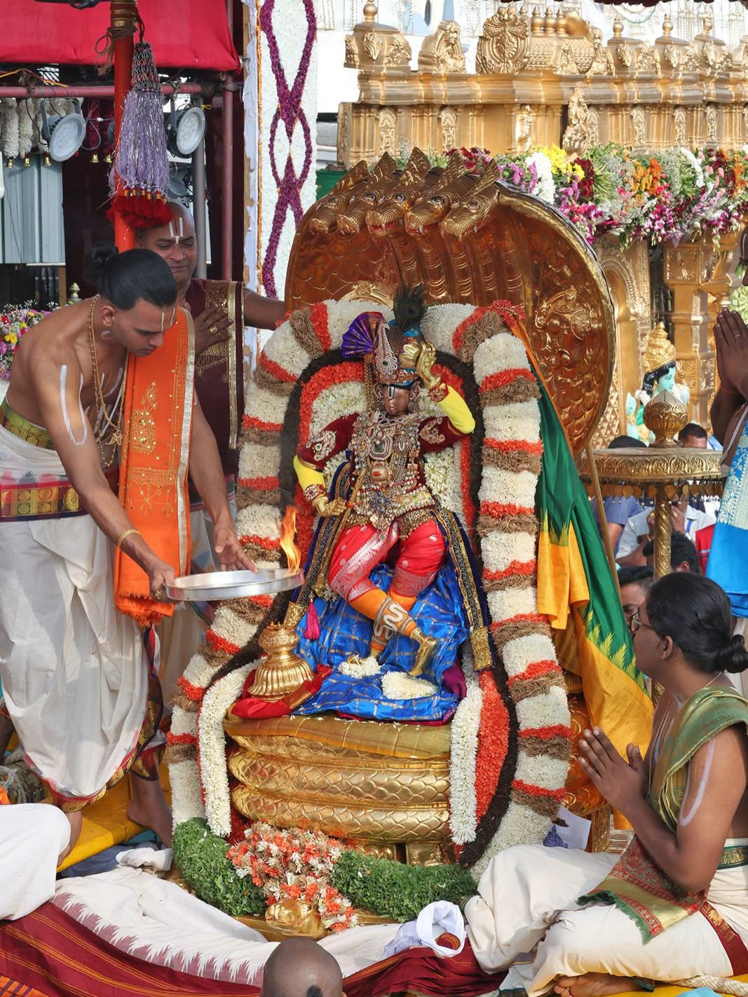 Navaratri Brahmotsavam | చిన్నశేష వాహనంపై శ్రీకృష్ణుడిగా శ్రీవారు.. తిరుమలలో బ్రహ్మోత్సవ వైభవం! - Image 8