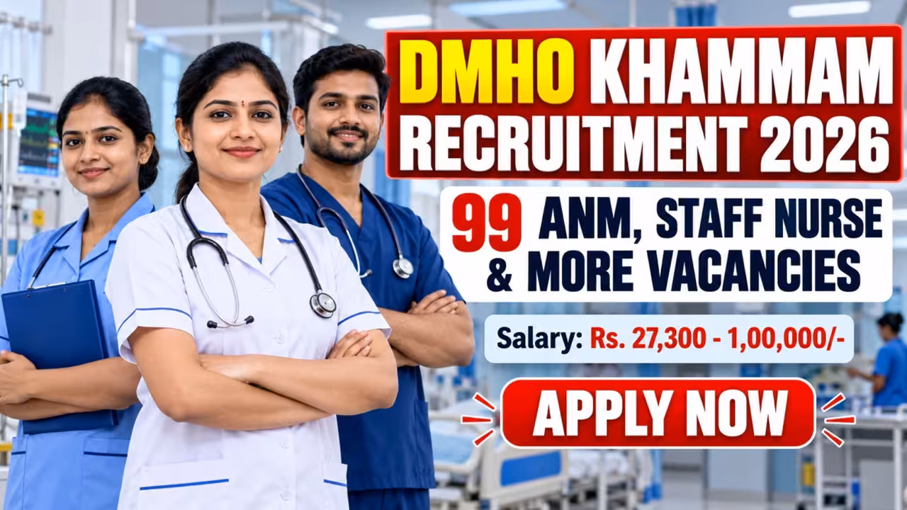 Medical Staff | ఖమ్మం DMHOలో 99 ఉద్యోగాలు.. రాతపరీక్ష లేకుండానే ఎంపిక