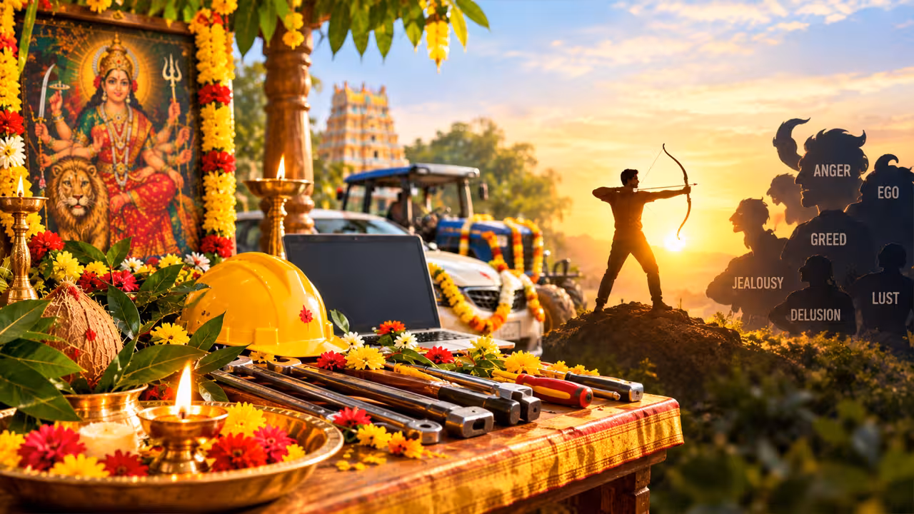Navratri Special | ఆయుధ పూజ నుంచి ఆత్మనిగ్రహం వరకు.. దసరా చెప్పే జీవన పాఠాలు!