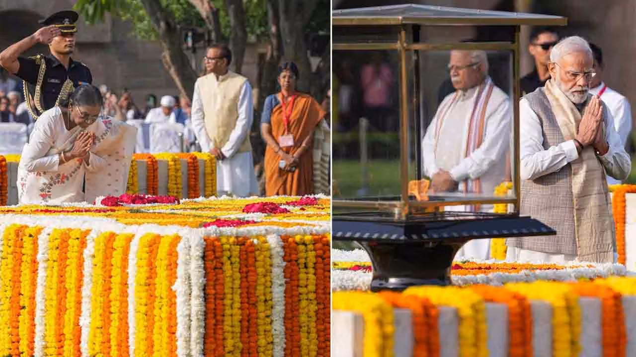Mahatma Gandhi | మహాత్ముడికి ఘన నివాళులు