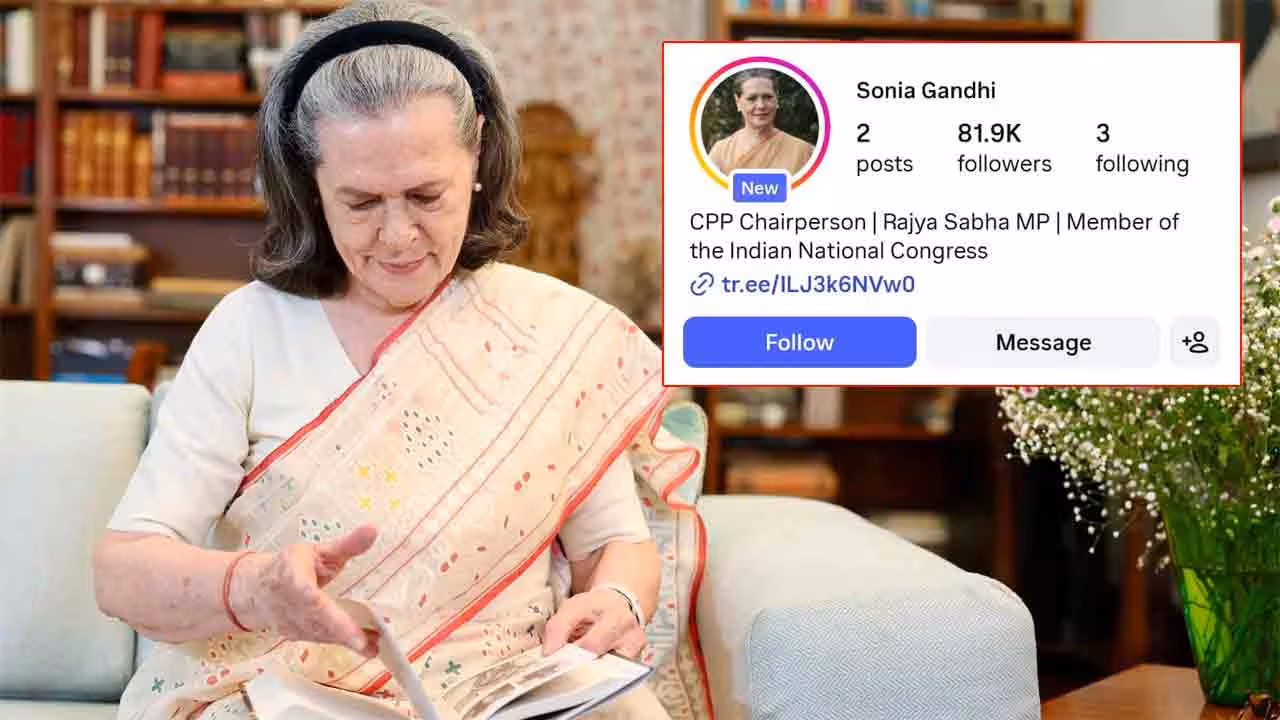 Sonia Gandhi | సోనియా గాంధీ ఇన్స్టా ఖాతాకు ఫాలోవర్ల వెల్లువ.. గంటల వ్యవధిలోనే