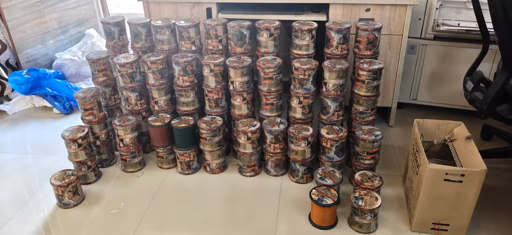 Hyderabad Police Bust Banned Chinese Manja Racket 3 Held Stocks Seized