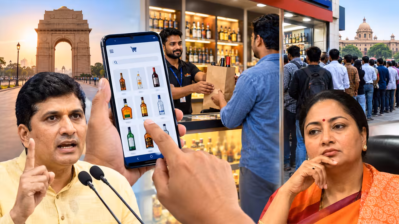 Liquor Booking App | ఇక ఇంట్లో కూర్చొని మద్యం ఆర్డర్ చేయొచ్చు : ‘ఆన్లైన్ లిక్కర్ బుకింగ్’ యాప్పై భగ్గుమన్న ప్రతిపక్షం
