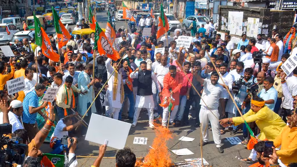 BJP Nationwide Protests Over Mallikarjun Kharge's Controversial Remark on PM Modi