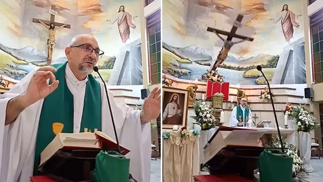 Crucifix | మరణం గురించి సందేశం ఇస్తుండగా.. సిలువ మీదపడి చర్చి ఫాదర్ మృతి