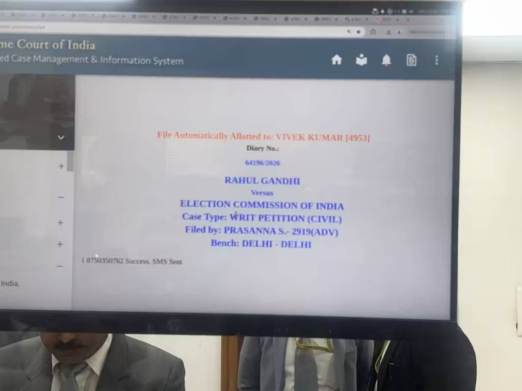 INDIA Bloc Marches to Supreme Court Rahul Gandhi Files Petition Against CEC