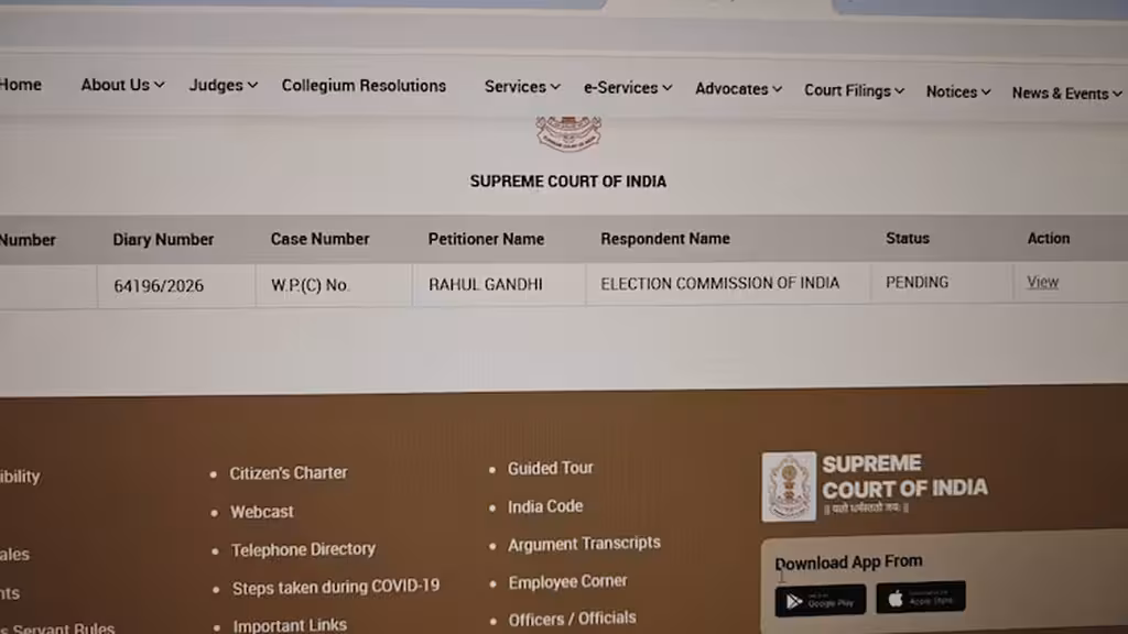 INDIA Bloc Marches to Supreme Court Rahul Gandhi Files Petition Against CEC