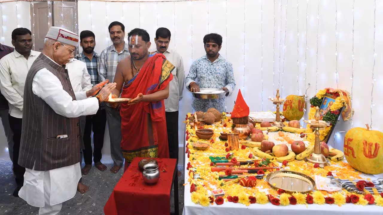Lok Bhavan | తెలంగాణ లోక్ భవన్లో ఆయుధ పూజ