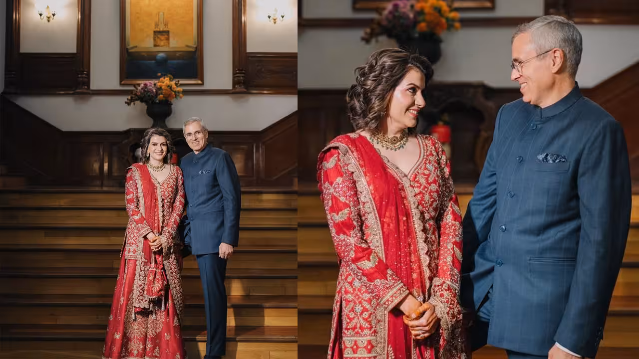 Omar Abdullah Nidhi Razdan Marriage | మూడుముళ్ల బంధంతో ఒక్కటైన జమ్ముకశ్మీర్ సీఎం ఒమర్ అబ్దుల్లా, జర్నలిస్ట్ నిధి రజ్దాన్
