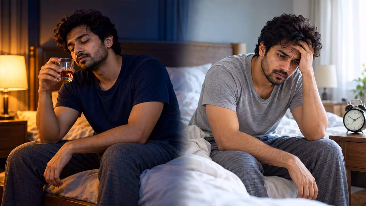 పెగ్తో నిద్ర ఓకే… మరి ఫ్రెష్నెస్ ఎక్కడ?