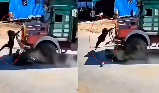 Road Accident | ఆమెకు ఇంకా భూమ్మీద నూక‌లు ఉన్న‌య్.. వీడియో